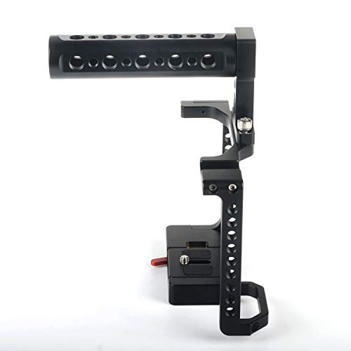 A9 Camera Cage for Sony A7RM3 / A7RM2 / A7M3 / A7M2 /A7SM2 Camera Stabilizer with Topo Handle Movable Quick Release Plate