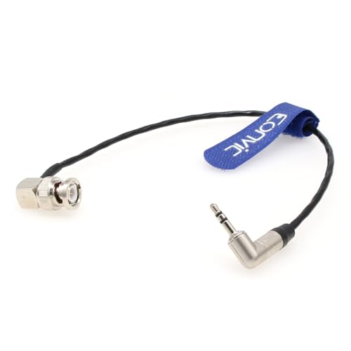 Tentacle Sync 3.5mm TRS to BNC Timecode Cable for Canon EOS C300/500 Sony F55/ Amira/Zoom F8 Camera,30CM 30cm