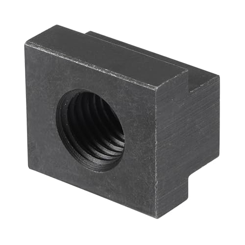 Boxonly M16 T-slot nuts, alloy steel with black oxide finish, Grade 8.8 tapped through slot, 5-piece set