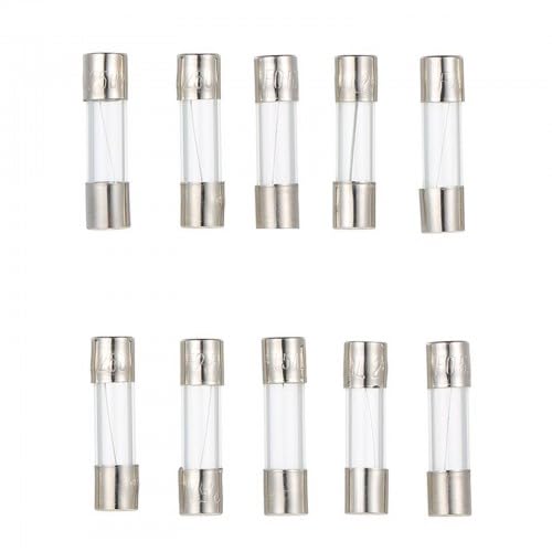[Australia - AusPower] - 10 Values Pack of 100 Fine Fuse Assortment, 250 V, 0.2 A, 0.5 A, 1 A, 2 A, 3 A, 5 A, 8 A, 10 A, 15 A, 5 x 20 mm Fuse, Fuses, Micro Fuse, Carrier, Glass Fuse 