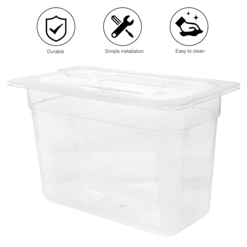 Sous Vide Container with Lid 6L Transparent Slow Cooker Water Bath Box Food Storage Container 12.79 X 7.87 X 6.88 Inch Ideal for Home Cooking and Meal Prep