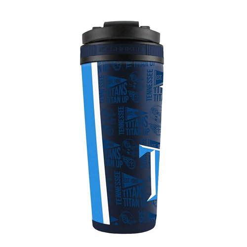 WinCraft Tennessee Titans 26oz. 4D Stainless Steel Shaker Bottle Tennessee Titans, No Color 26 Ounces
