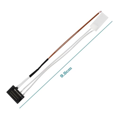 The Lord of the Tools 2 Sets 3D Printer Ceramic Heater Thermistor with Fixing Clip 24V 48W Heating Tube Compatible with Bambu Lab P1P P1S 9.5cm