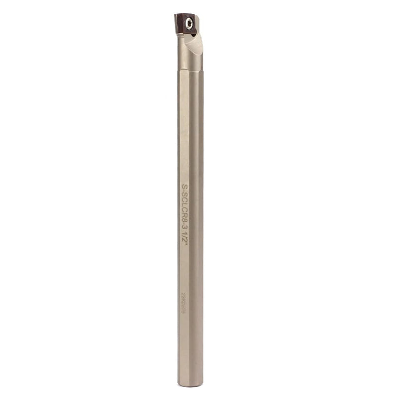 [Australia - AusPower] - 1/2"*7" Lathe Internal Boring Bar, Right-Hand Sclcr Turning Tool Holder with 1PC Indexable Carbide Turning Insert CCMT09T304(CCMT32.5) 