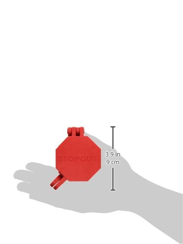 [Australia - AusPower] - Accuform KDD477 STOPOUT Trailer-Lock Glad Hand Lockout, Blocks Access to Air Line Connection, Plastic with Zinc-Coated Steel Hinge Pin, Red 