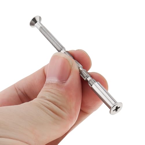 Smgda M4 x 60mm door handle screws and connecting bolts with Phillips countersunk heads, 10-piece set