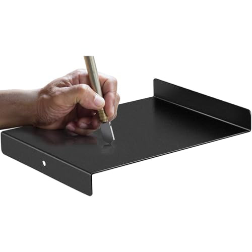 Portable Metal Printing Plate Engraving Platform Suitable for Woodblock Printing Engraving(black)