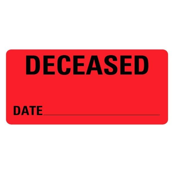 DECEASED Date Labels