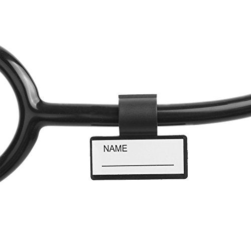 [Australia - AusPower] - Beautyflier 5 Pcs Plastic Name ID Identification Tag Clip for Stethoscope Tube Replacement Accessories (Rectangle) 