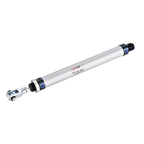 PATIKIL 16mm Bore 125mm Stroke Pneumatic Air Cylinder, Single Rod Double Action with Y Connector and 2Pcs Fitting 16x125mm