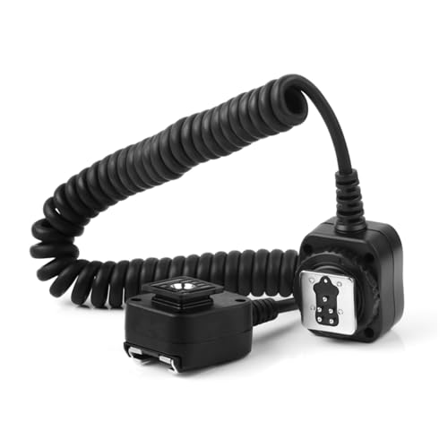 PIXEL 5.91' / 1.8m E-TTL Off Camera Flash Speedlite Sync Cord Hot Shoe Cord Compatible with Canon T8i, T7i, T6, T6i, T5, T5i, SL3, 90D, 80D, 77D, 60D, 7D, 750D,6D2, 5D, M3, M5, M6 etc, Replaces OC-E3