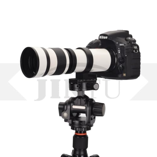 JINTU 420-800mm f8.3 Telephoto Zoom Lens Manual for Nikon SLR Cameras D5600 D5500 D5300 D5200 D5100 D3100 D3500 D3400 D3300 D3200 D7500 D7200 D90 Wildlife Birds