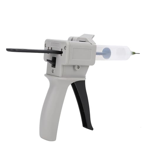 Hyuduo 30ml manual glue dispenser with ergonomic handle, syringe needle and putter for precise adhesive application