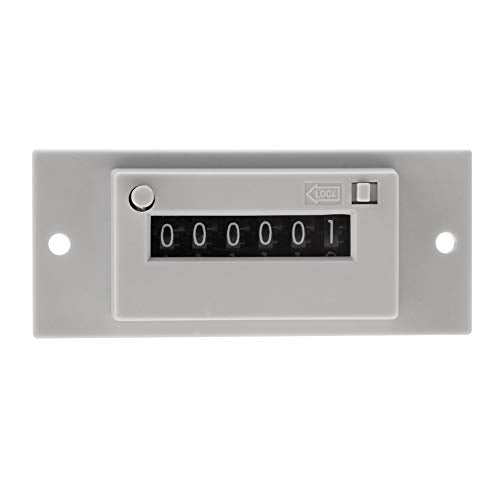 6-Digit Electromagnetic Pulse Counter AC 220V LCD Display Frequency Counter Pulse Signal Counter