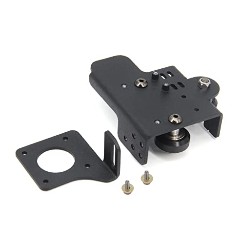 Direct Drive Upgrade Support Aluminum Plate with 3pcs Pulleys with Dual Gear Extruder with Stepper Motor Kit Only for CR-10S Pro V2 (Plate+Dual Extruder+Motor Kit) Plate+Dual Extruder+Motor Kit