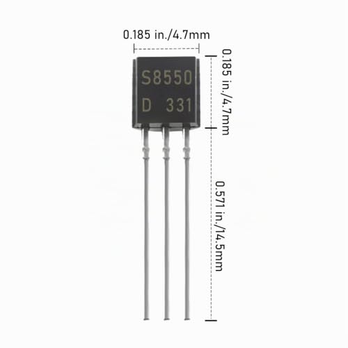 AUKENIEN 23 Values Transistor Assortment PNP NPN Transistors A1015 A733 C945 C1815 BC557 2N2907 2N3904 2N3906 2N5401 2N5551 S9012 S9013 S9013 S9013 S9011 4 S90 415 S9018 BC327 BC337 BC517 BC547 BC548 2N2222 S8050 S8550 BJT-23 Werte