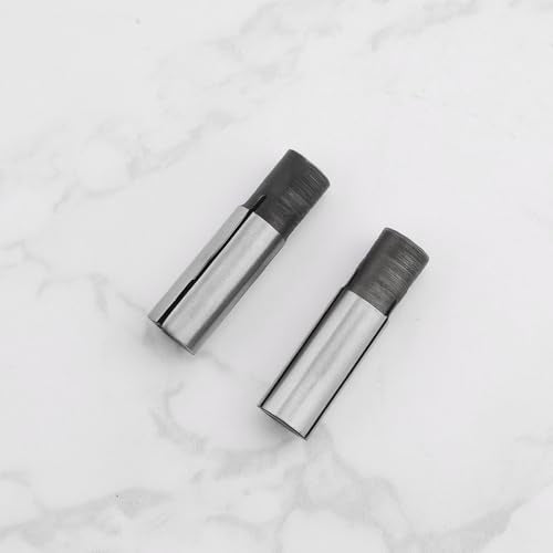 SG Store 2pcs 6.35mm to 4mm Carving Drill Bit CNC Chuck Adapter Reducing Sleeve Adapter Suitable for Carving Machine ER Chuck Spindle Motor