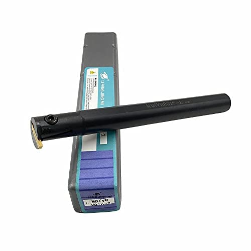 GBJ MGIVR2016-2 with MGMN200-G 3020 Grooving Cut-Off Cutter Grooving Insert Boring Bar 16mm 5/8" Grooving Cut-Off Holder for MGMN200 Carbide Inserts Holder MGIVR2016-2 + 10pcs MGMN200-G