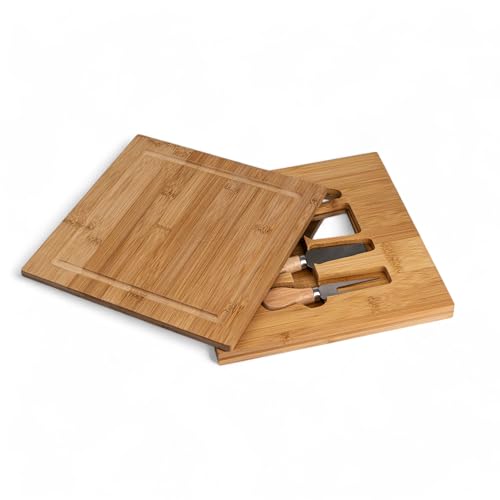 The Memory Company Officially Licensed Bamboo Cheese Board with Utensils, University of Colorado, Boulder