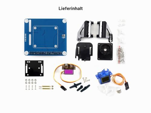 Waveshare 2-DOF Pan-Tilt HAT, Compatible with Raspberry Pi Series Motherboards/Jetson Nano