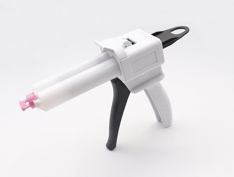 [Australia - AusPower] - Dispenser Gun 50ml Dental Impression Mixing Dispenser Dispensing Gun 1:1/2:1 Ratio, Manual Dual Cartridge Applicator Gun (1:1/2:1) 