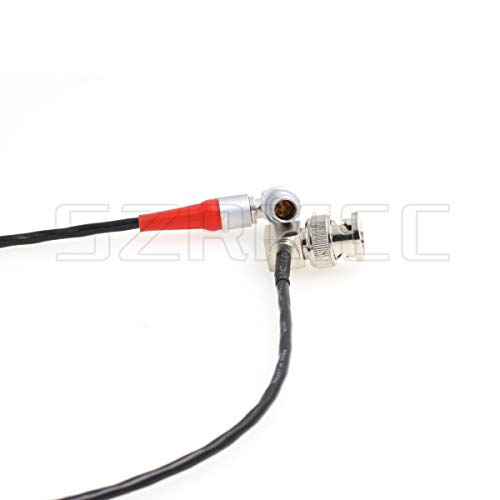 SZRMCC 5 Pin to BNC Timecode Sync Cable for ARRI Alexa Mini Camera Ambient Lockit UMC-4 Sound Devices 664 633(Right Angle BNC to Right Angle 5pin) Right Angle 5 Pin