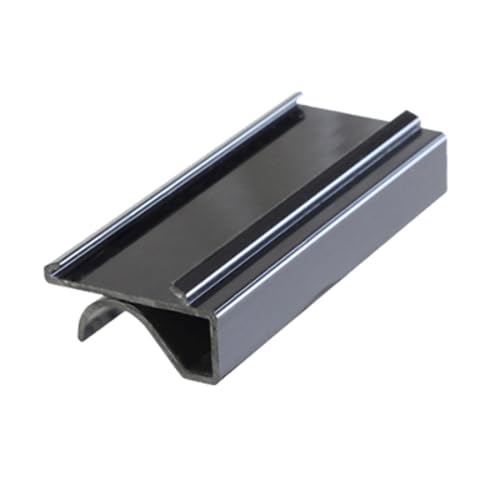 A-to-Z Supply PLSL113BK Shelf Label, 3", Snaps Under Shelf, Plastic, Black (Pack of 4)