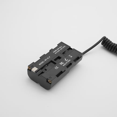 USB-C PD to NP-F550 Dummy Battery Coiled Power Cable, Fully Decoded Type C PD Adapter Suitable for Sony NP-F550/F570/F770/F970, Atomos Ninja V Shinobi Shogun 7, DSLR Camera & LED Light, 39"