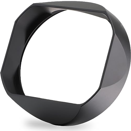 Haoge Metal Square Lens Hood with Metal Lens Front Cap for Leica Q3 Q2 Q Q-P QP q3 Typ116 Camera Accessories