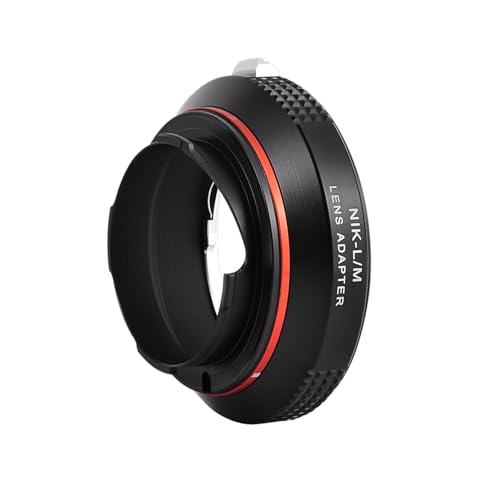 PHOLSY Lens Mount Adapter Compatible with Nikon F Lens and Leica M Camera Nikon F / AI to Leica M