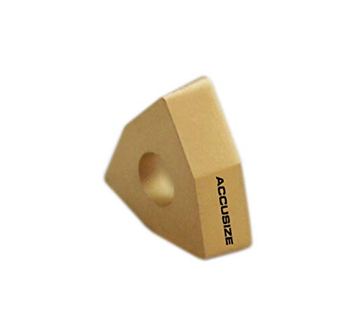 [Australia - AusPower] - Accusize Industrial Tools WCMT2.52 Inserts, TiN Coated, Carbide, Cutting Steel, 10 Pc Set, 2139-1020x10 