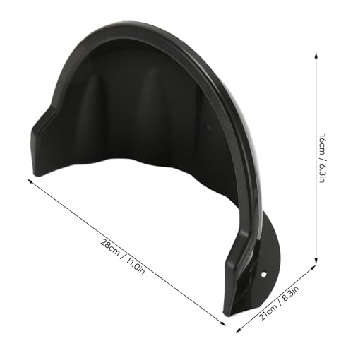 Universal Security Camera Sun Rain Cover Shield - Length 11.4", Width 8.0", Height 6.2" - Weatherproof Protective Roof for Dome/Bullet Outdoor Cameras (Black, 2Pack) Black-2Pcs