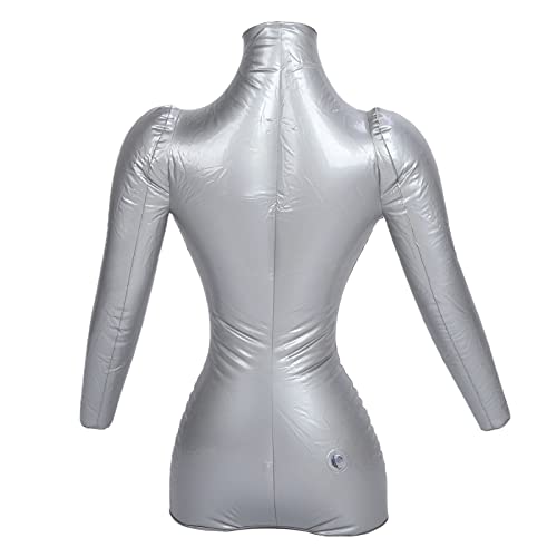 Inflatable Female Mannequin Half Body, Inflatable Mannequin Clothing Display Model Made of PVC Material, Female Coat Upper Body, Inflatable