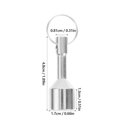 ULTECHNOVO Pack of 2 Gold Tester Magnet Silver Tester Set, D17 Key Ring with 12 kg Tensile Force for Jewelery and Coins, Professional Silver Tester for Flea Market and Pawn Shop, Silver Shine