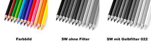 B+W 43mm Basic Black & White (Yellow) MRC 022M Glass Filter