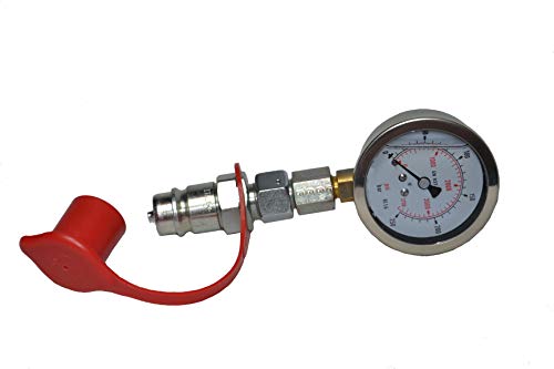Pro-Parts Hydraulic Tester/Pressure Gauge 0-250 Bar Plug-In Coupling Size 3 Dust Cap Pressure Gauge