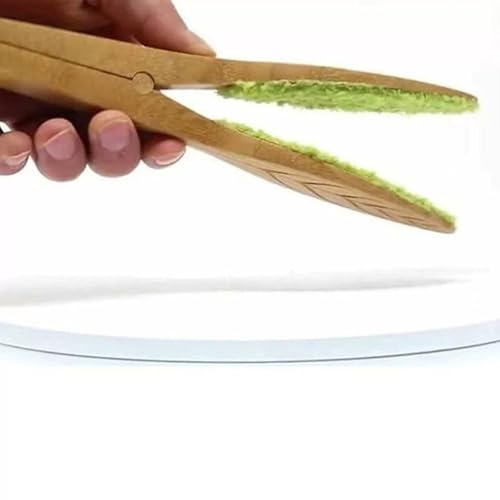 2PCS Leaf Cleaning Tongs,Plants Leaf Cleaning Tongs,Plant Cleaning Brushes,Plant Leaf Lint Cleaner with Wood Handle, with Soft Microfiber, Leaf Cleaning Tools (A71-2)