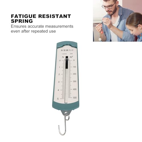 Tissting Dynamometer Pack of 4 5N Newton Meter Spring Rod - Precise Physics Experiment Device with High Resolution for Mechanical Experiments, Portable and Versatile Use in Schools and Education