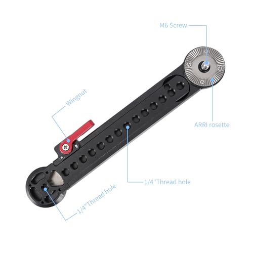 NICEYRIG Rosette Mount Extension Arm for DSLR 15mm Shoulder Rig Support-637