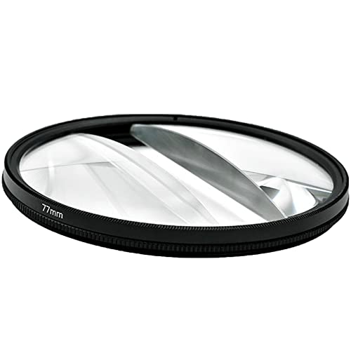 Camera Filter Accessories - 77mm Split Diopter Prism Lens Filter Blur Zoom Center Special Effect for SLR Cameras