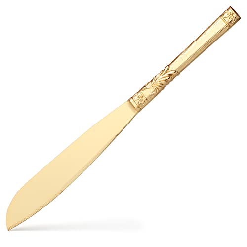 Wedding Cake Knife and Server Set Stainless Steel Cake Cutting Set Cake Knife Pie Server Set Serving Utensils for Wedding Birthday Parties G03