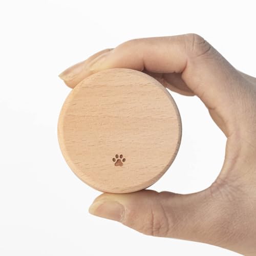 2PCS Pet Urns for Dog or Cat Ashes, Small urns for pet Ashes, Pet Hair Keepsake Box, Wooden Pet Cremation Urns, Wooden Pet Fur Memorial Box Pet Loss Gifts Memorial Gifts (Paw Prints) Paw prints