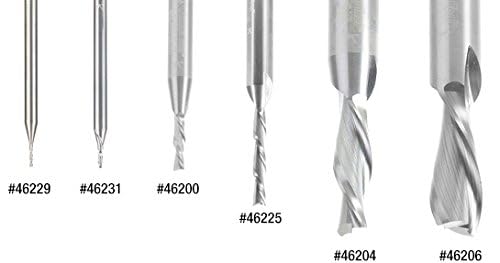 Amana Tool 46410 solid carbide spiral plunge bit, 5/32-inch down-cut with 1/4-inch shank