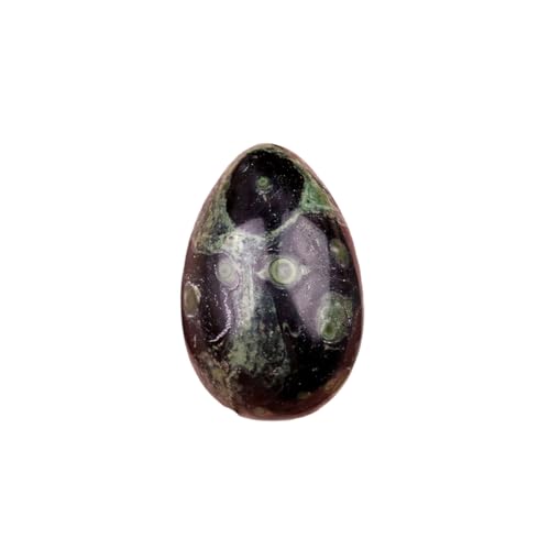 1pc Natural Multi-Material Uni Egg - Anxiety Relief Meditation Reiki Balancing Easter Decor, Crystal- for Jewelry Making, Home Decor, Spiritual Practices, Unique Design, Natural Stone Bead 04