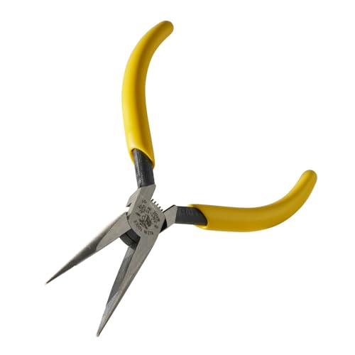 Klein Tools D307-51/2C slim needle-nose pliers with 1/32-inch point diameter, 5-inch length