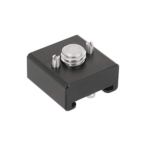 CAMVATE 3/8"-16 Cold Shoe Mount Adapter Compatible for ARRI-Locating Pin (Pack of 2) 3/8"-16 (Pack of 2)