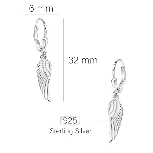 SOFIA MILANI - Women's Earrings 925 Silver - Wing Dangle Earring