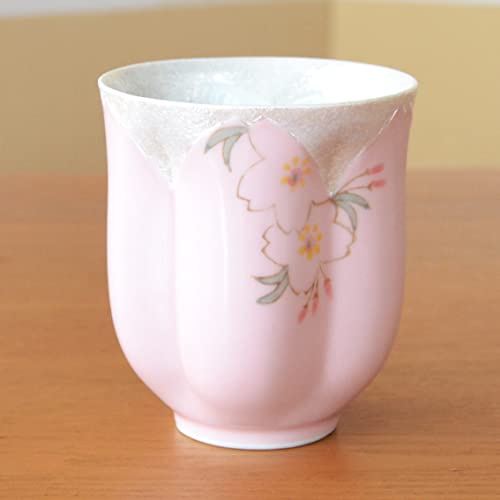 有田焼やきもの市場 Japanese Yunomi Tea Cup Cherry Blossom Made in Japan Arita Imari ware Hananomai Pink
