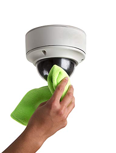 Surveillance Camera Cleaning Kit - Easy to Use on Indoor/Outdoor Camera Lenses & Domes - Includes 8oz of Specialty Cleaning Solution and a Reusable Optical Quality Micro-Fiber Towel