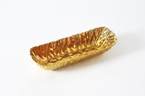 Pampa Bay MASCALI D'ORO Deep Rectangular Server, Gold, 14 Inch